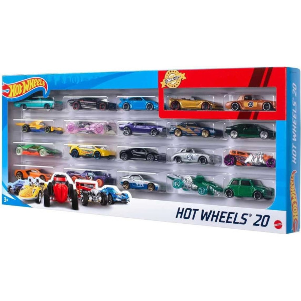 Mattel Hot Wheels Purple Stripe / 20 Pieces Gift Set Random Cars/Models