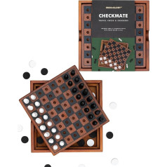 Iron & Glory Chess Board & Lady Set | Wooden Puzzles & Games | Board Games for Family Night | Travel Games for Children & Travel Gifts | Coffee Table Decoration | Family Board Games for Game Night