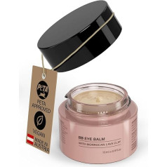 Rosental Organics BB Eye Balm Eye Cream - Moisturising Cream - Care Against Dark Circles - With Hyaluronic Acid, Vitamins E & Moroccan Lava Earth - Natural Cosmetics (15 ml)