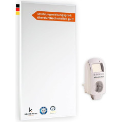Könighaus Infrared Heater 800 and 1000 Watts Infrared Heating for 12-34 m²