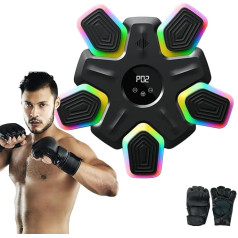 Aolawco Music Boxing Machine Wall Mounted, Multi-Mode Smart Bluetooth Musical Boxing Machine with USB Charging & LED Light, One Punch Boxing Machine UK with Boxing Gloves for Kids/Adult/Indoor