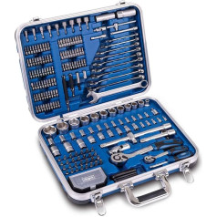 Scheppach Tool Box TB235 | 233 Piece Tool Set with ABS Plastic Case | Tools Made of Chrome Vanadium Steel | for Household, Construction Site, Car, Workshop or Camping