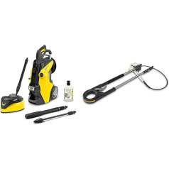 Kärcher K 7 Premium Smart Control Home & TLA 4 Pressure Washer Telescopic Jet Pipe (for Surface at Heights of up to 5 Metres, Compatible with All Kärcher Pressure Washers K2 to K7) Black