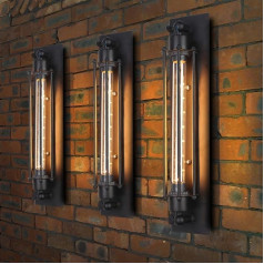 Modern Industrial Metal Tube Retro Wall Lamp Ceiling Light Motend Vintage Style Retro Lamp 17.72 Inch Height Wall Light Water Pipes Steampunk Design Flute Art Lighting