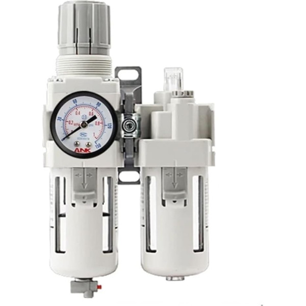 QOFRQNTJ Air Source Treatment of Compressed air Compressor with Pneumatic Pressure reducing Valve Type AC White Oil-Water Separation(Ac40a-04e)