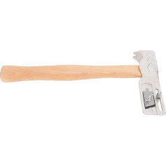 Kavolet Lightweight hatchet, easy to use carbon steel shingle hammer with wooden handle, multifunctional roof tool with nail pullers with more stability and impact force for the