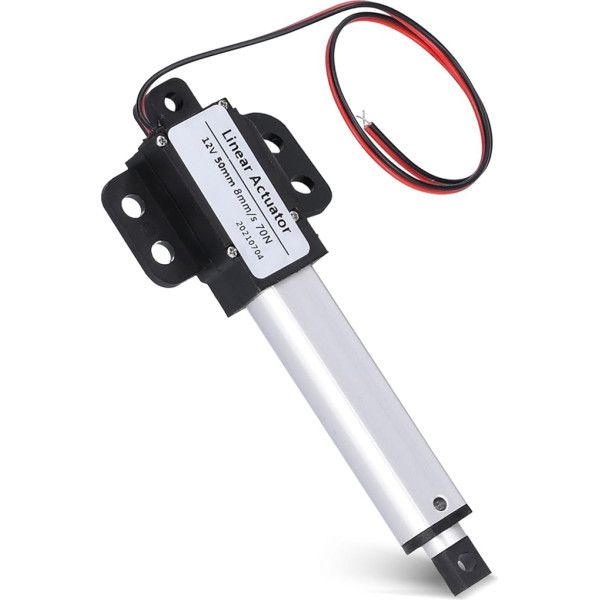 Mini Electric Linear Actuator, Mini Electric Linear Motion Actuator, 50 mm Linear Actuator, 50 mm - 8 mm/s-70N 12 V DC Mini Electric Linear Technology Actuators Motor Internal Limit Switch