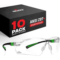 NoCry Safety Glasses with Clear Anti-Fog and Scratch Resistant Lenses