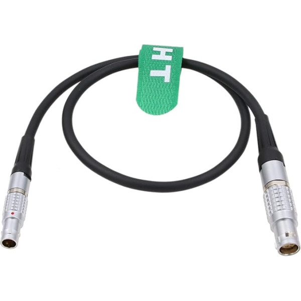 HangTon 2 Pin Male to 6 Pin Female Power Cable for DJI Ronin 4D Camera Monitor Video Transmitter 20cm