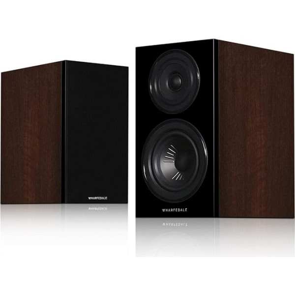Wharfedale Diamond 12.1 Bookshelf or Stand Mount Speaker (Walnut Pearl)