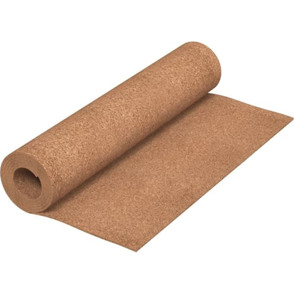 vidaXL Cork Roll Impact Sound Insulation Roll Cork Panels Roll Cork Insulation Cork Insulation Underlay Wall Plate Wall Cork 100 x 200 cm 8 mm