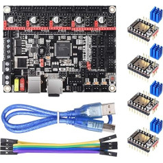 BIQU DIRECT 3D Printer Part SKR V1.4 32-Bit Control Card Smoothieboard & Marlin Open Source SKR V1.3 Upgrade Support TMC2209/TMC2208/TMC2130/A4988/8825/Stepper Motor Driver (SKR V1.4)