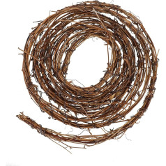 DIY Craft Grapevine Wreath Autumn Wreath for Front Door Wreath Harvest Wreath Garland Christmas Party Wall Hanging Wreath Natural Vine Party Ornament 4. 6 m