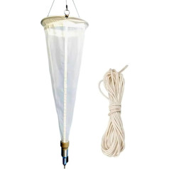 Plankton Net 200/125 Micron Plankton Net, 13/25# Fine Plankton Collection Net, 64/112μm Thickened Experimental Nylon for Collecting Phytoplankton, Protozoa and Rotifers (200Mesh)