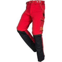 BEST4FORST Sherpa Professional Cut Protective Trousers Size M, red