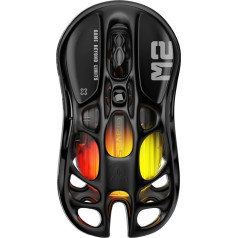 GravaStar Mercury M2 Wireless Gaming Mouse 79g Ultralight 26,000 DPI PAW3395 Sensor 5 RGB Modes 5 Programmable Buttons Tri-Mode (2.4GHz/Bluetooth/Cable) for PC/Mac - Black