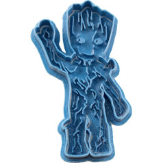 Cuticuter Groot Baby Entero Guardianes De La Galaxia Cookie Cutter, Plastic, Blue, 8 x 7 x 1.5 cm
