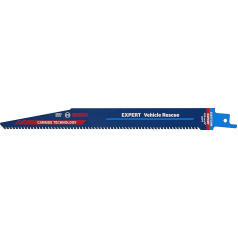 Bosch Professional 3 x Expert 'Vehicle Rescue' S 1157 CHM Reciprocating Saw Blade (for Glass, Tough Steel, Length 225 mm, Reciprocating Saw Accessories)