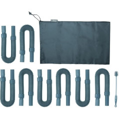 Colapz Water Hose Waste Water Tank for Van/RV/Caravan, Collapsible & Expandable Waste Water Pipe System, 8 Metres, Camping Accessories for Travel. Easy to Empty Waste Water