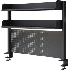 Klemmbares Schreibtisch-Organizer-Regal, platzsparende Schreibtischverlängerung für verbesserte Organisation und Privatsphäre am Arbeitsplatz