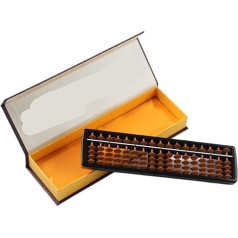 TOTIKI Arithmetisch Abakus Vintage Abacus 17 Spalten Kunststoff Abacus Zählwerkzeug for Schulbüro Berechnungswerkzeug Mit Box Berechnungswerkzeug
