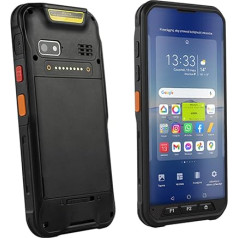 Android 12.0 AndroSavvy-300 Rugged Mobile Terminal, 5.7 Inch HD Touchscreen, 1D/2D QR Barcode Scanner, 4GB/64GB, WiFi/LTE, 12 Hours Battery Life, IP67, MIL-STD 810G