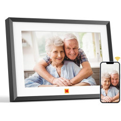 KODAK Digital Picture Frame, 10 Inches, WiFi Digital Picture Frame, 32 GB Memory, IPS HD Touch Screen, Auto Rotate, Electronic Picture Frame, Share Photos and Videos Instantly via Free App