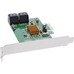 InLine® 18419 SATA Controller 6Gb/s; 4 x SATA HDD Black