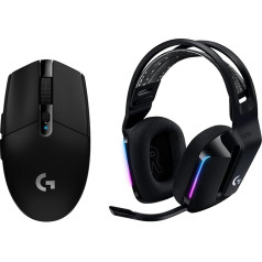 Logitech G 305 Lightspeed Wireless Gaming Mouse + Logitech G733 Lightspeed Wireless Gaming Headset with Headband