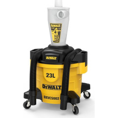 DEWALT DXVCS002 Cyclone Vacuum Cleaner Filter Powder Dust Collector Filter Cyclone Separator Extraction Workshop with 23L Dust Tank