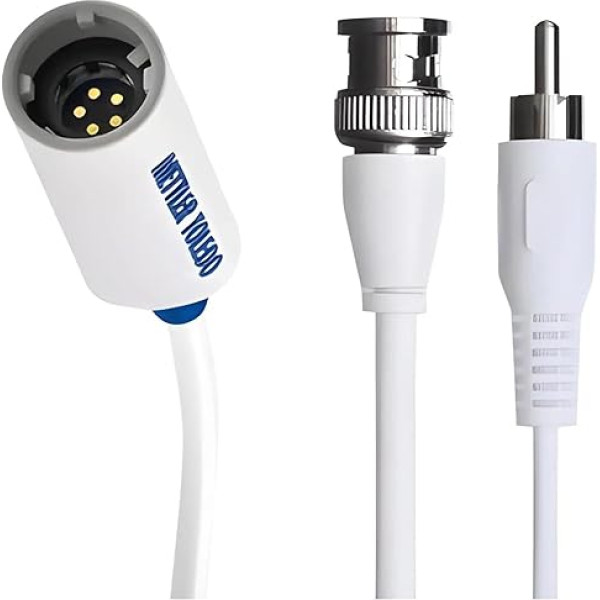 Mettler-Toledo InLab Insulated Sensor Cable, White, MultiPin-BNC/RCA, 5 m Length