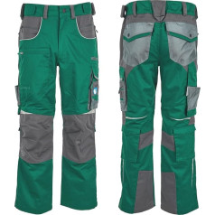Heitara® Norddura™ PRO-W Work Trousers Moss Green/Cement Grey Size 46-58 Premium Workwear Outdoor Trousers with Many Pockets