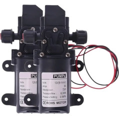 72W 12V Wasserpumpe Hochdruckmembran Selbstansaugend (Kein Druckschalter) 7 160PSI 6L/Min RV Caravan