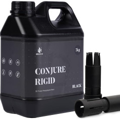 Chitu Systems Hard Resin with Technical Characteristics for Printing Functional Gadgets Resin Low Shrinkage for 3D Printing LCD with Articulated Figures (Black, 2000g)