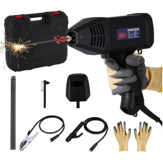 BAOSHISHAN Arc Welding Machine Electrode Welding Machine with Soldering Electrode Clamp, 20-200A Current Adjustable, Alternating Direction Arc Welding Machine for 1.6-3.2 mm Wire Rods