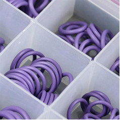 ZMGYF O Ring Set Seal Kit R134a R12 Rubber for Car Automotive Air Conditioning A/C System Repair Tool (Purple 270 Pieces)