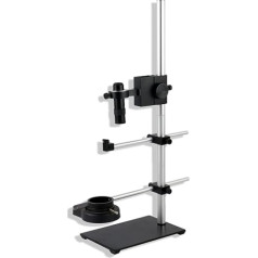 Mikroskopbeobachtung Mikroskopstativ Vollmetallhalter Ständer Verstellbarer Mikroskopstativ Galgenständer Set Hoher Arbeitsabstand for digitale Videomikroskopkamera