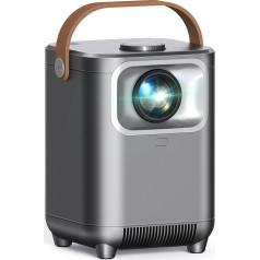 Projector, Electric Focus/Car Keystone Correction WiFi 6 BT5.2 Mini Projector 4K Full HD 1080P Supported, 50% Zoom Portable Projector for Home Cinema / Outdoor, Compatible with TV