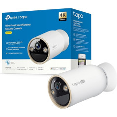Tapo C460 4K 8MP Outdoor Surveillance Camera Battery, Starlight Colour Night Vision, Dual Band WiFi, Magnetic Base, Encrypted MicroSD Recording, AI Detection, 10000 mAh Battery