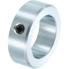 sourcing map Schraubenklemmen, 1-11/16 Zoll Bohrung, verzinkter Stahl, Schaftmanschetten, 6,4 cm Außendurchmesser, 13/16 Zoll Breite, Achsmanschette für Linearstangenwellenführung