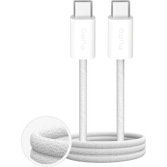 Puro Pīts USB-C kabelis Fabrik 4 100W 2m - balts
