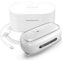 Orbit One Rechargeable Can Opener by Kitchen Mama: Hands-Free Operation, USB-C Charging, Auto Shut-Off, Smooth Edge, Professional Quality Blade for Large Cans (White)