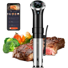 Sous Vide Sous Vide Cooker Large Touchscreen 1100 Watt Precision Cooker, Immersion Thermostats, Sous Vide Stick Precision Cooker (WiFi) with App Function