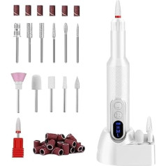 Elektrische Nagelfeile - Drei-Geschwindigkeits-Elektrische Nagelfeile Mit Geringen Vibrationen | Portables Flexibles Maniküre Zubehör Zum Formen Trimmen Gravieren Polieren