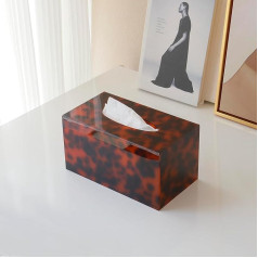 SLHEQING Tissue Box, Cosmetic Tissues Box, Rectangular Acrylic Tissue Box, Tissue Holder for Dresser, Bathroom, Decor, Dining Room, Bedroom, Office