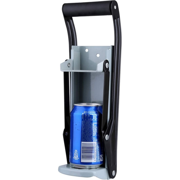 Can Squeezer, 16 oz Wall Mounted Can Crusher Beer Soda Cans Smasher Eco-Friendly Recycling Tool with Mounting Screws, Beer Can Press