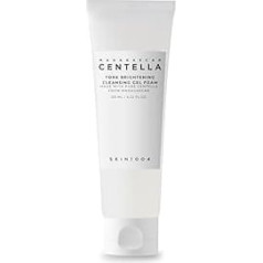 SKIN1004 Madagascar Centella Tone Brightening Cleansing Foam Gel - Korean Facial Cleanser with Vitamin C and Fruit Enzymes - Gently Exfoliates, Soothes and Brightens, 125ml (125ml)