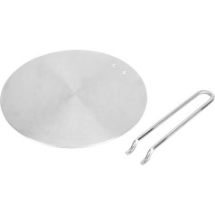 Stainless Steel Heat Diffuser Induction Plate Heat Plate Adapter Converter Induction Hob Heat Cooking (24 cm)