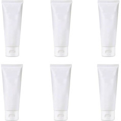 OHEETU Leere, transparente Kunststoffflaschen mit Klappdeckel, nachfüllbar, für Reisen, Shampoo, Lotion, Toilettenartikel, 6 Stück, 30 ml