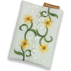 Justina Claire White Daffodil Tissue Holder